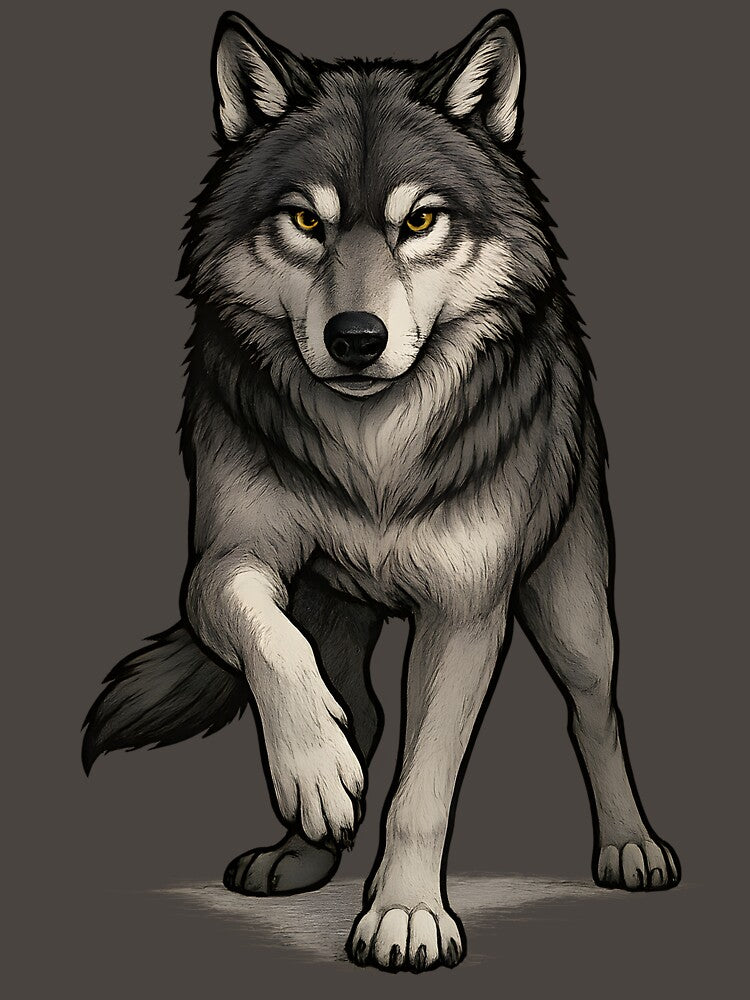 Wolf Spirit – Bold Wildlife T-Shirt Design by DojoVibe