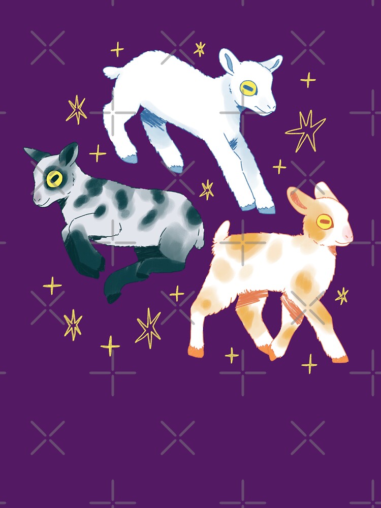 Cute baby goats trio by YaraCuteArt