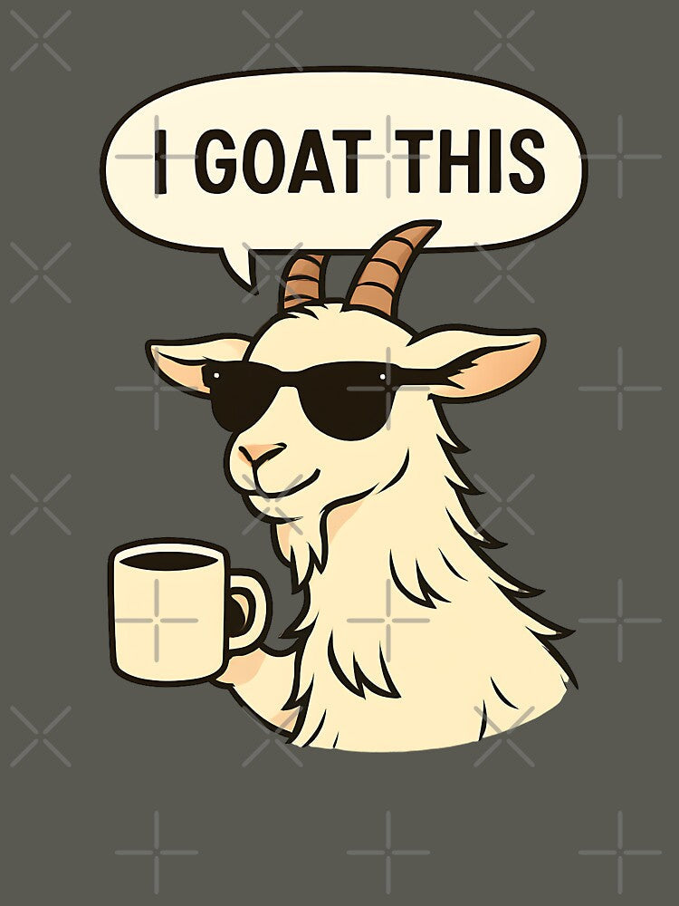 Confident Goat Meme – Goat Lover Humor Design 2 by My Cool Store