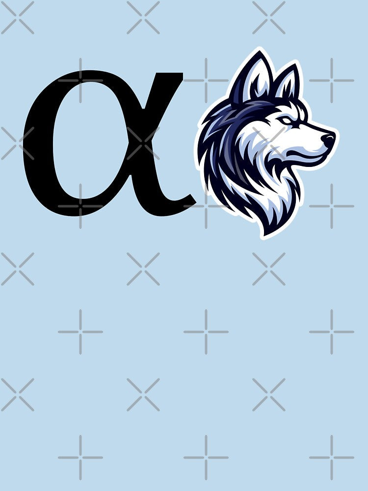 Alpha Wolf Head – Bold Lone Wolf Design by BlesstB