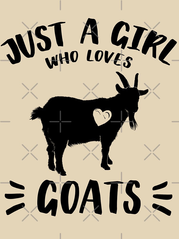 Just a Girl who Loves Goat / Goat Lover Gift / Funny Goat T Shirt / Cute Goat / Goat Gift / Goat Lover / Farm Shirt / Goat Lover Shirt by MyPrintex