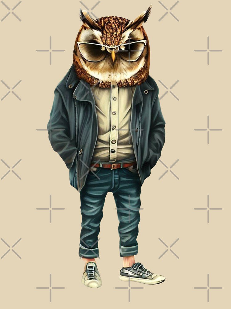 Hipster Owl V4 by HipsterAnimals
