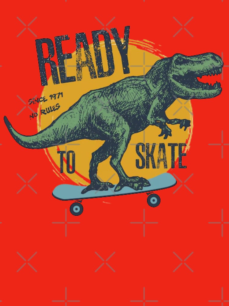 skating dinosaur vector design tshirt by anandsiva2703