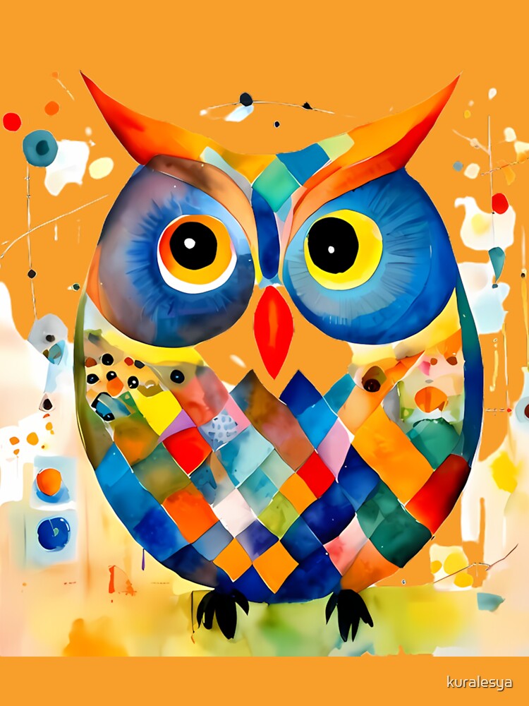 Colorful Bright Owl #2 by kuralesya