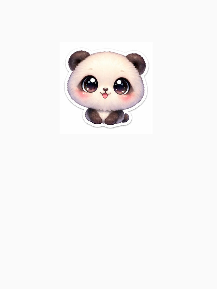 Big Head Panda Cute Sticker by VeloraDzyns