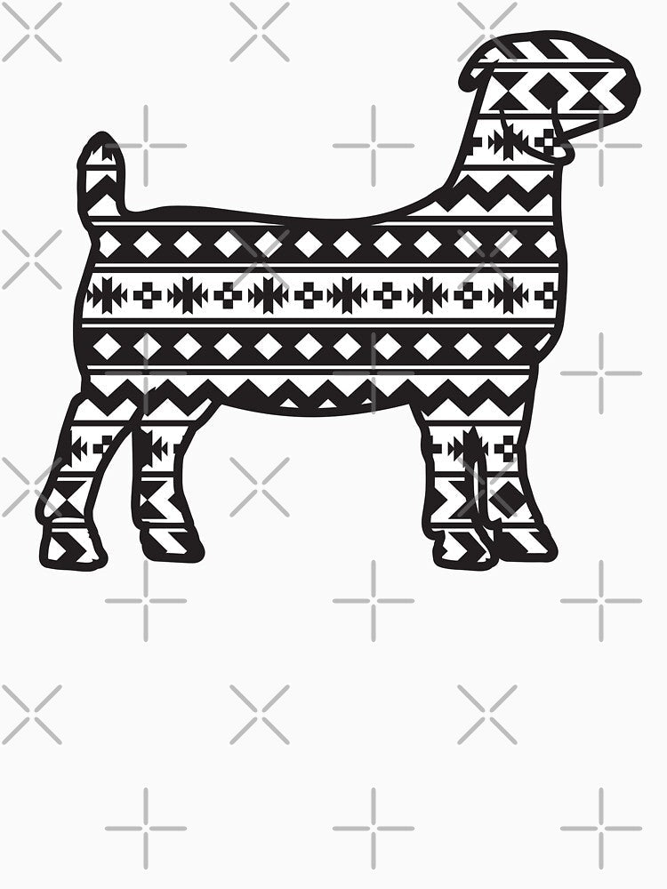 Boer Goat with Aztec Pattern by Sam Morrison