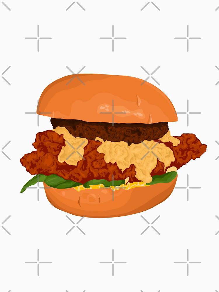 Stacked cartoon burger by tsfea