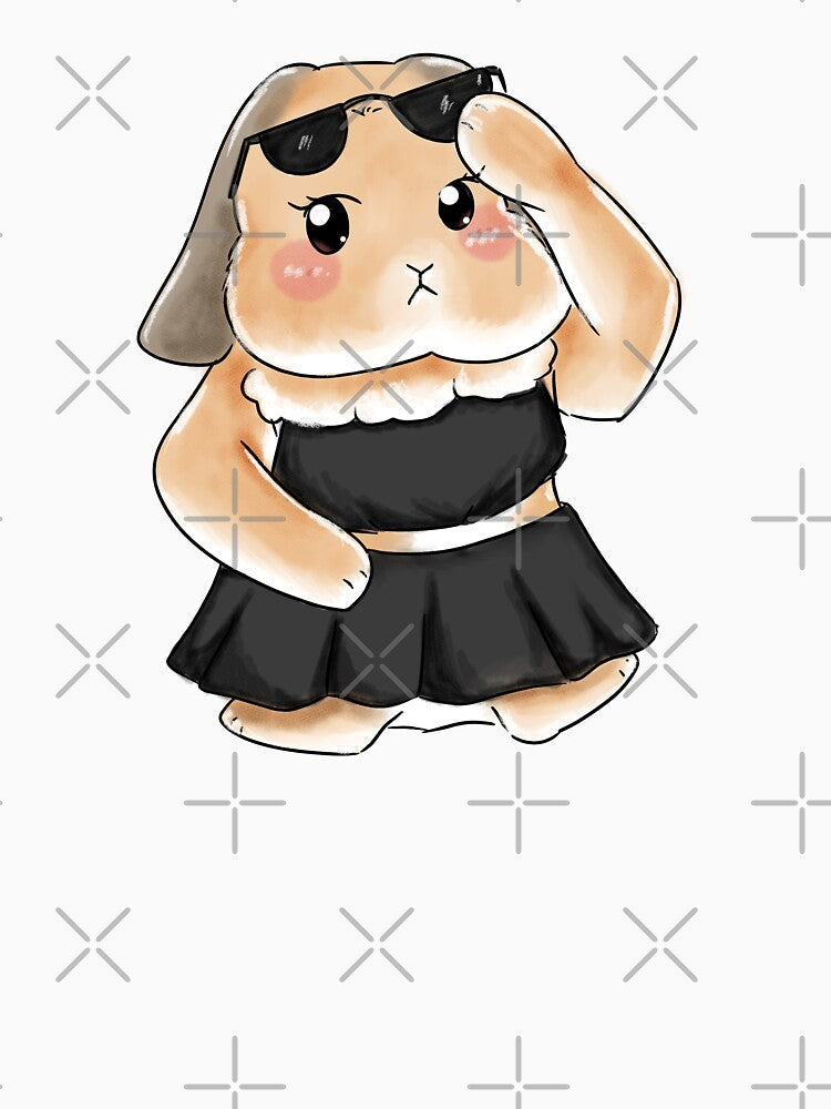 Black Sassy Rabbit Outfit _ Bunniesmee by bunniesmee