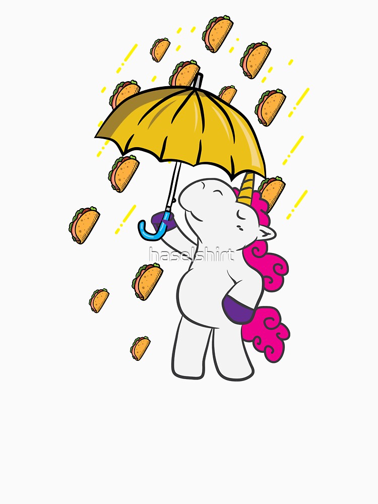 Love Tacos Its Raining Tacos Unicorn Gift Idea by haselshirt