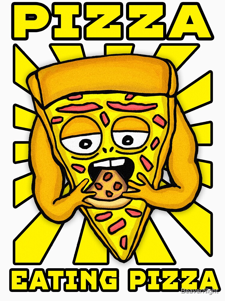 PIZZA EATING PIZZA by BeaverNight