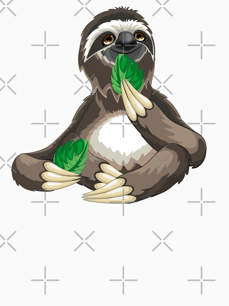 Cute eating sloth by Nakumis-shop