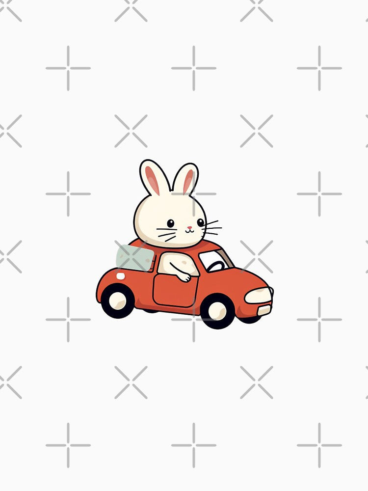 Ponny Driving a Red Car by omerfdln34