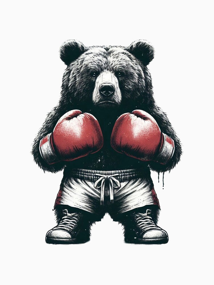 Boxing Bear Red Fighter by Martial-Art-23