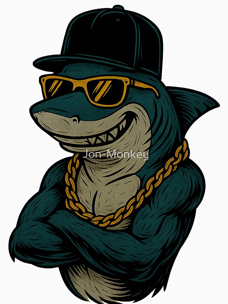 Cool Shark Streetwear by Mjonkey