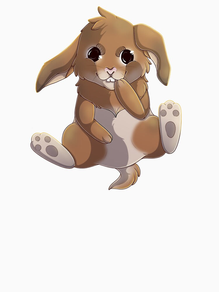 Cute brown white lop bunny by Cophelie