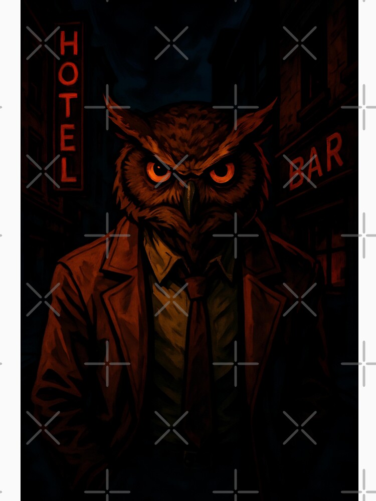 Owl Detective Noir – Midnight City Grit by Amr Siam