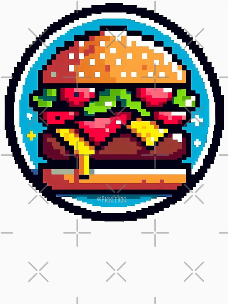 Pixel Burger Art by PickledjoArt