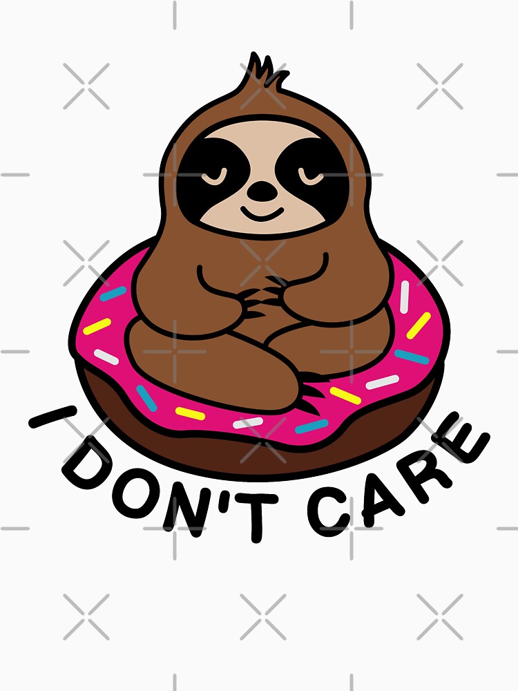 Sloth I Don't Care by c-vector-studio