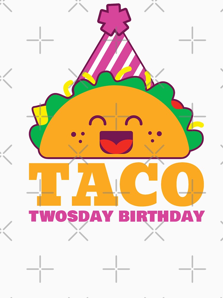 Taco twosday birthday pink girl by Mylittleprints