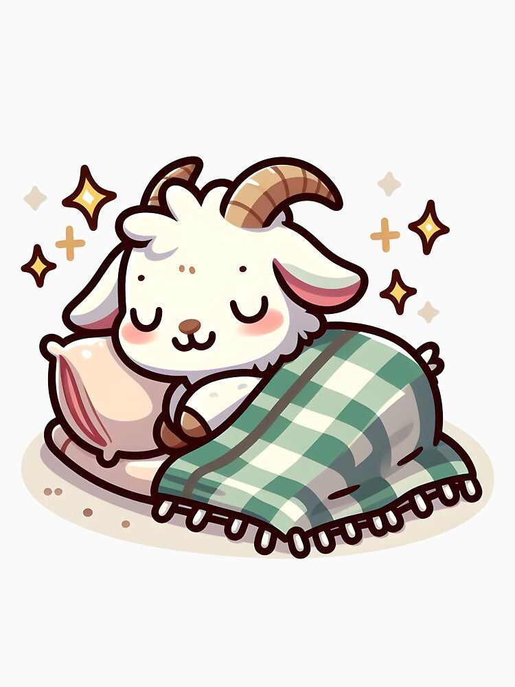 Kawaii Goat: A Cozy Blanket by CanvasCutie