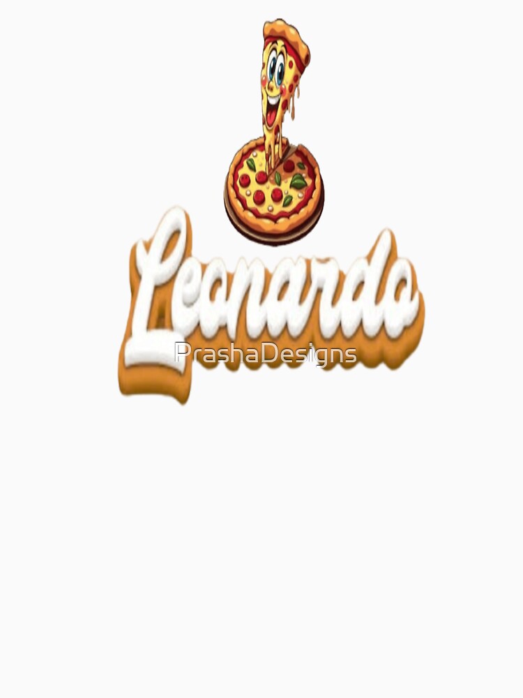 Leonardo Pizza Lover Typography by PrashaDesigns