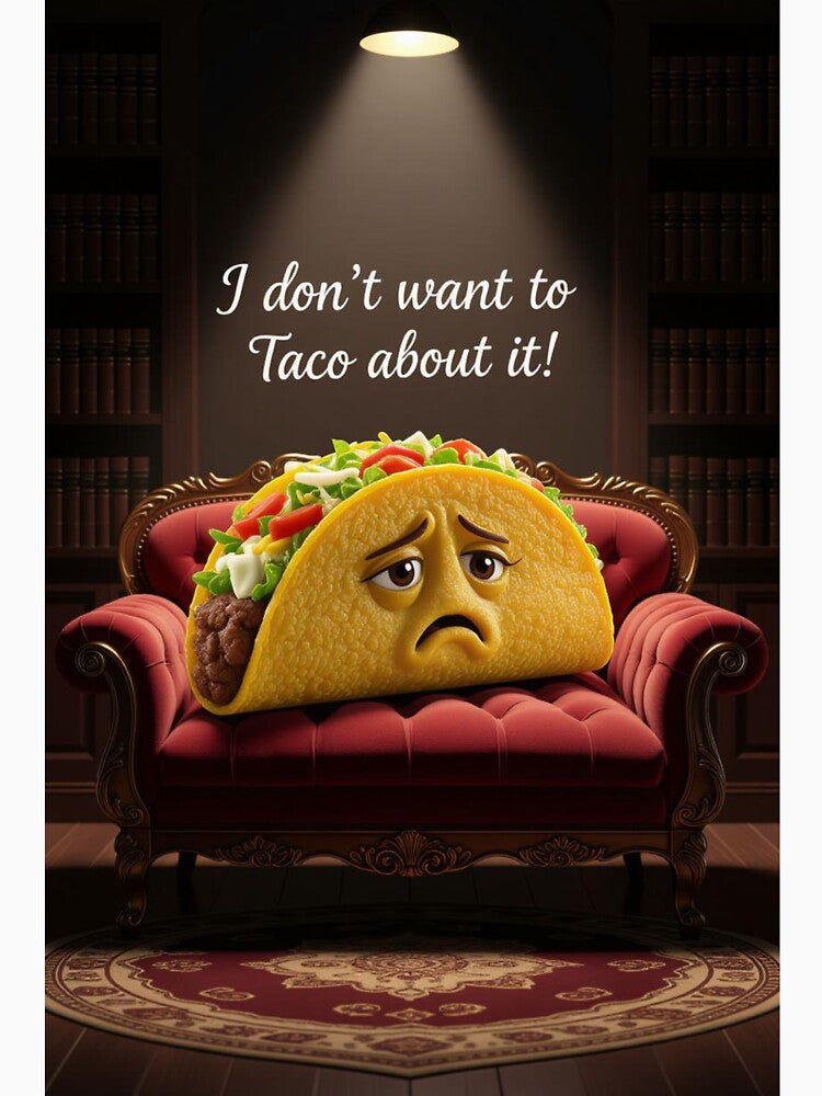 “I Don’t Want to Taco About It” by TheWonkyEaselCo