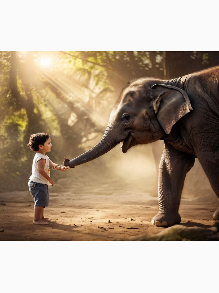 The Elephant and the Child by Collection de trésors