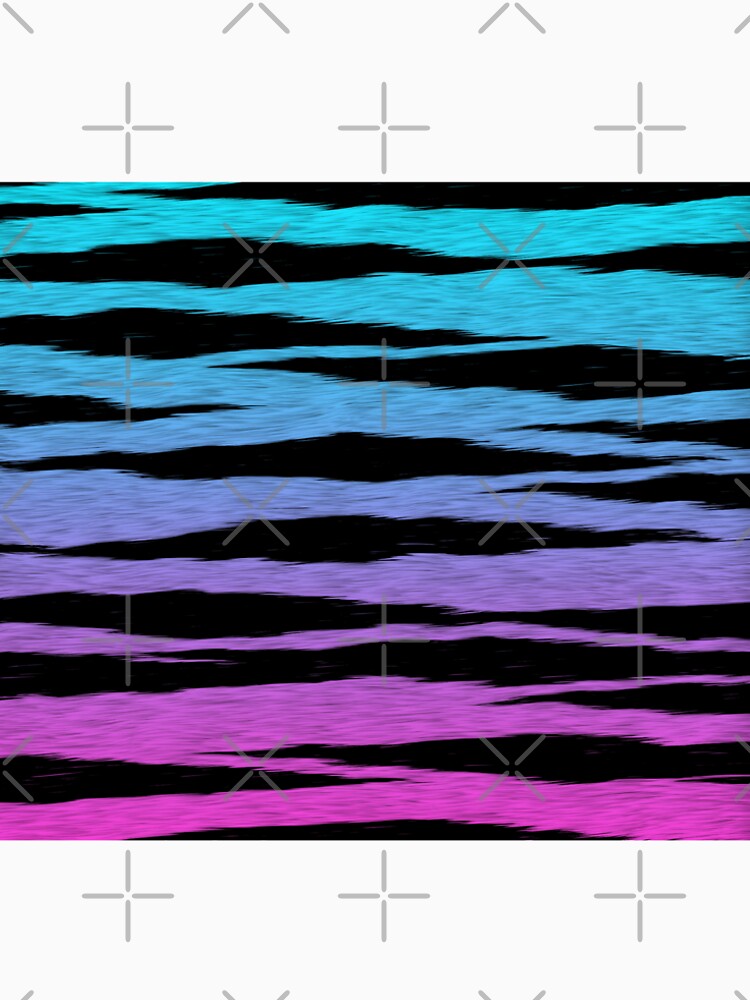 Blue Pink Tiger Skin by HomeLivingCo