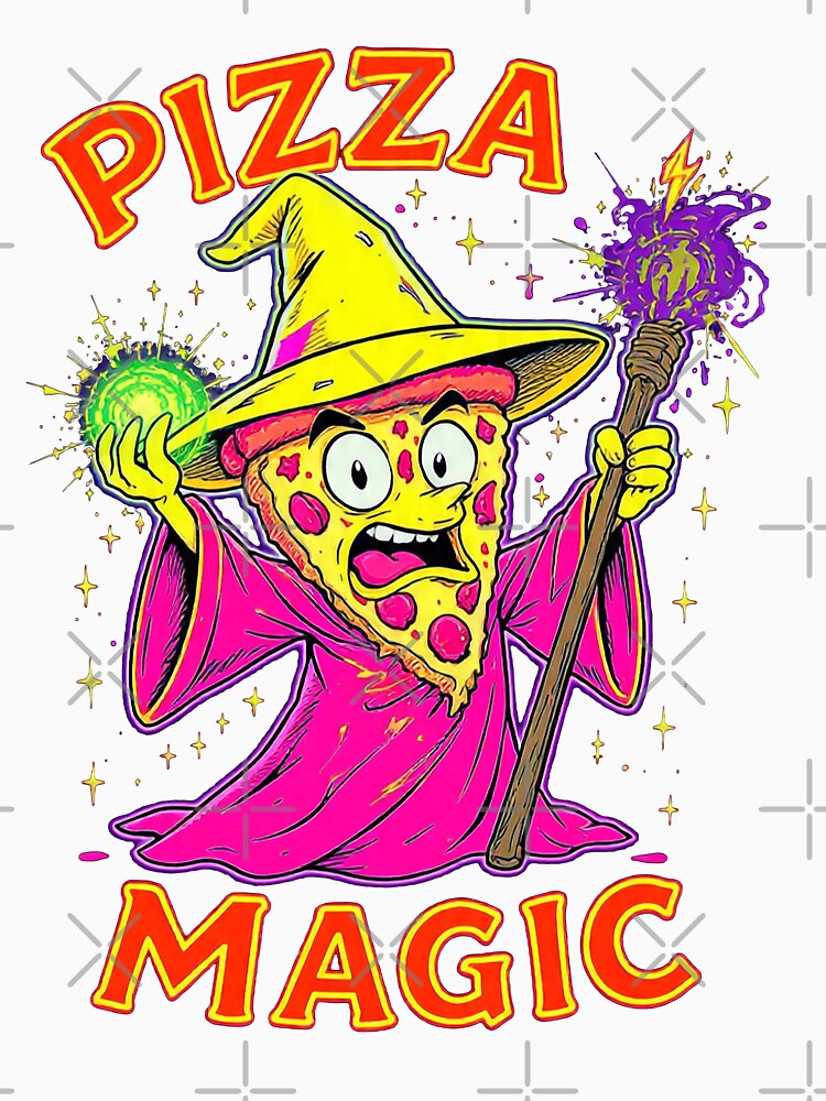 Pizza Magic Wizard Slice Funny Pizza Lover Gift by PixelQ