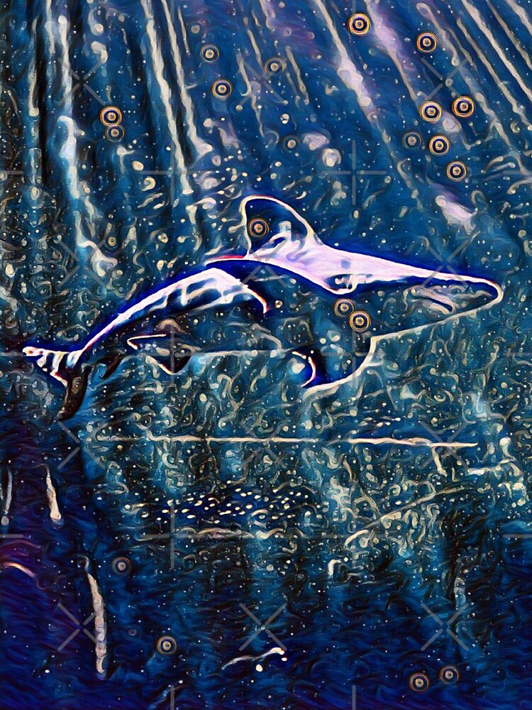 Majestic Midnight Sea Ocean Portrait Shark Art by TheWildFlix