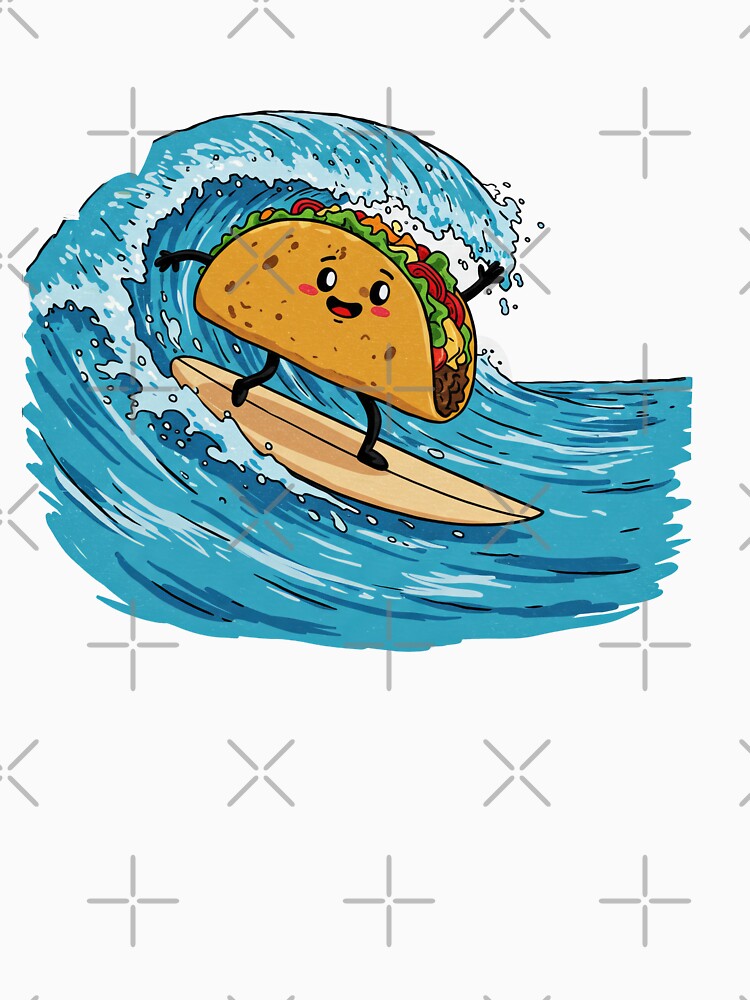 Surfing Taco by TeeARTHY