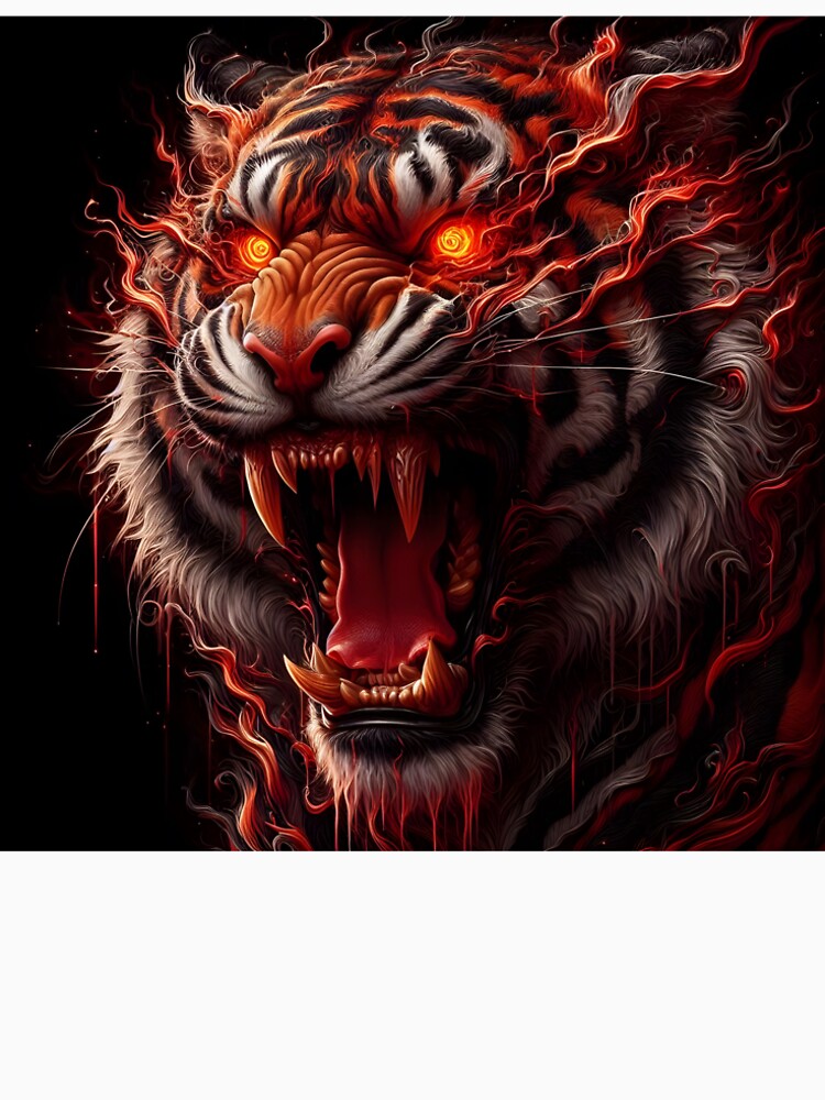 Wild Fire Tiger by GalleryBrisArt