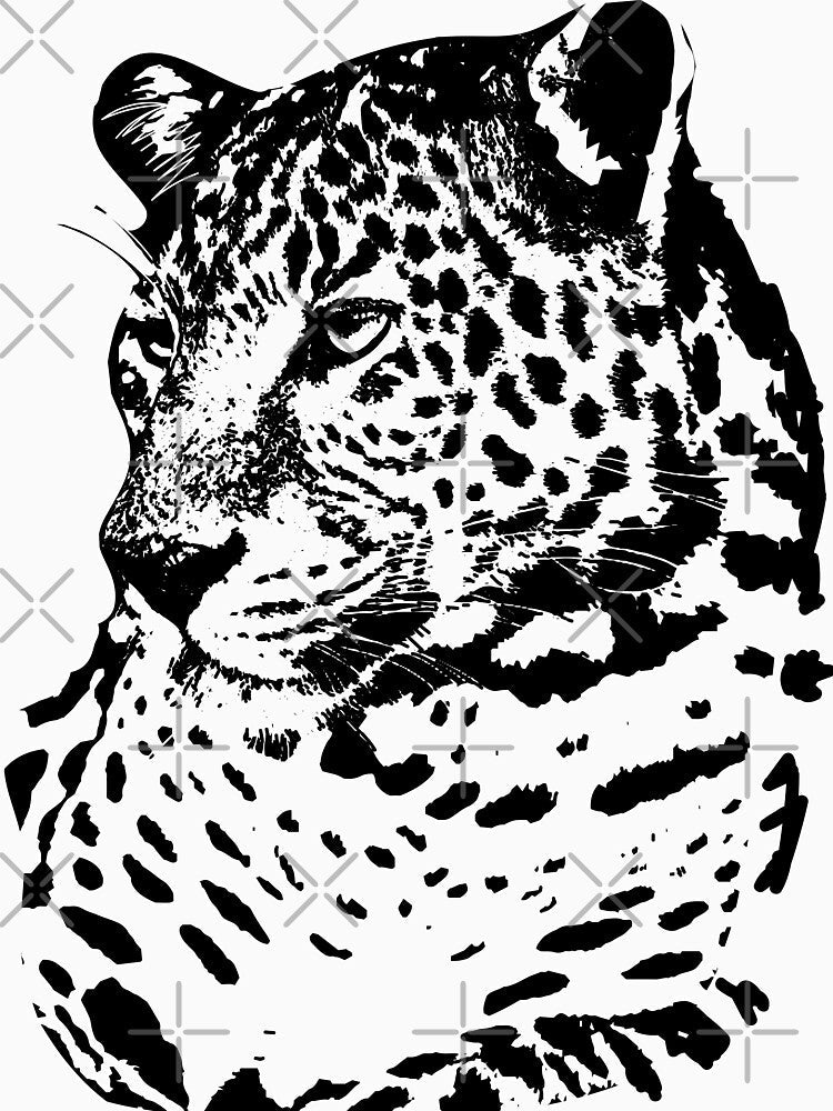 tiger white t-shirt | animal white art | tiger art by KARTICK DUTTA