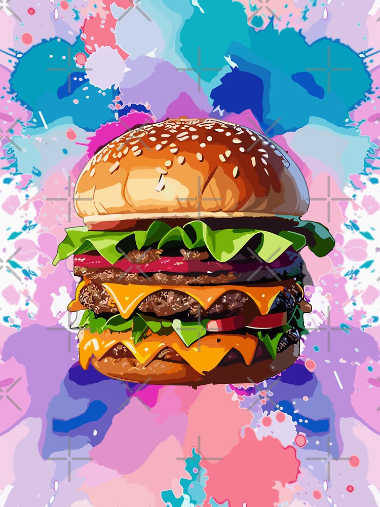 Double Combo Burger - Fast Food Favorite by FridPix