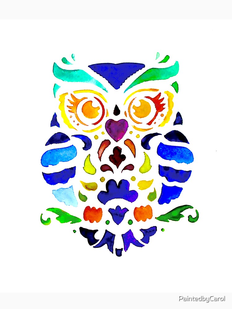 Jeweled Owl by PaintedbyCarol