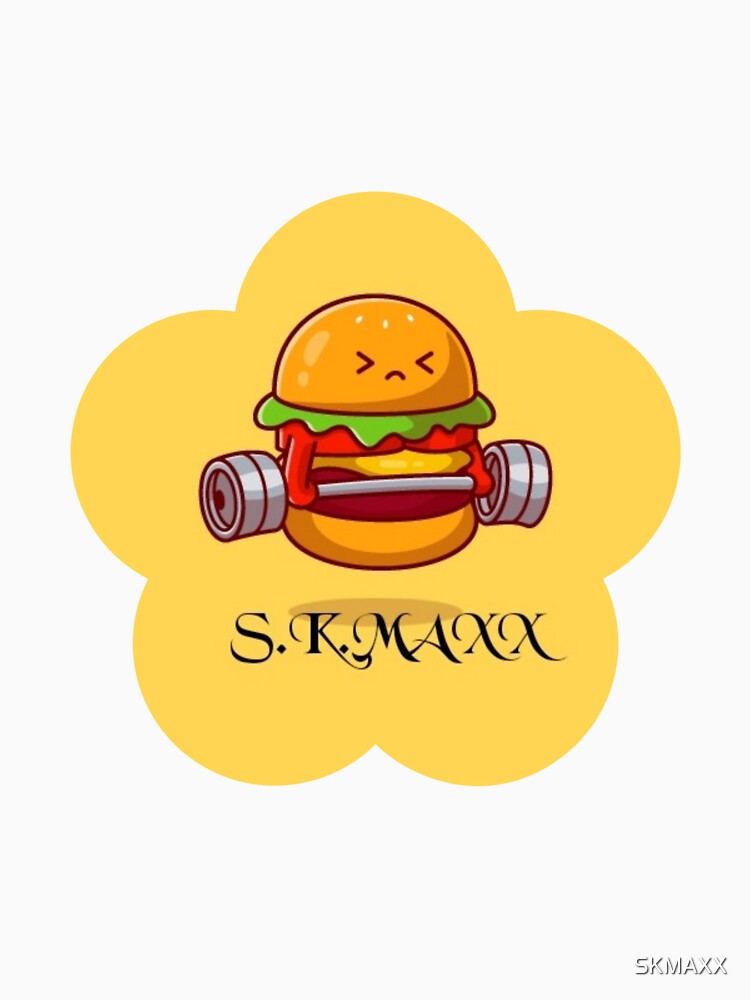 Funny burger lifts weights by SKMAXX