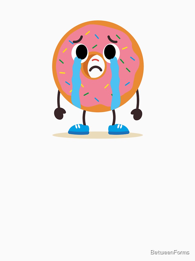 Crying Donut Emotional Character by BetweenForms