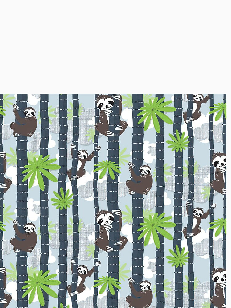 Sloths On Bamboos by MobertsonArt