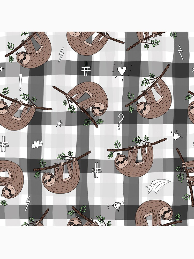 Plaid Sloth Pattern by ArtCreations79