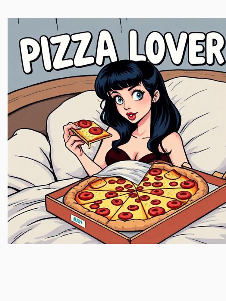 Pizza Lover Funny Pop Art by SaucyFoodTruck