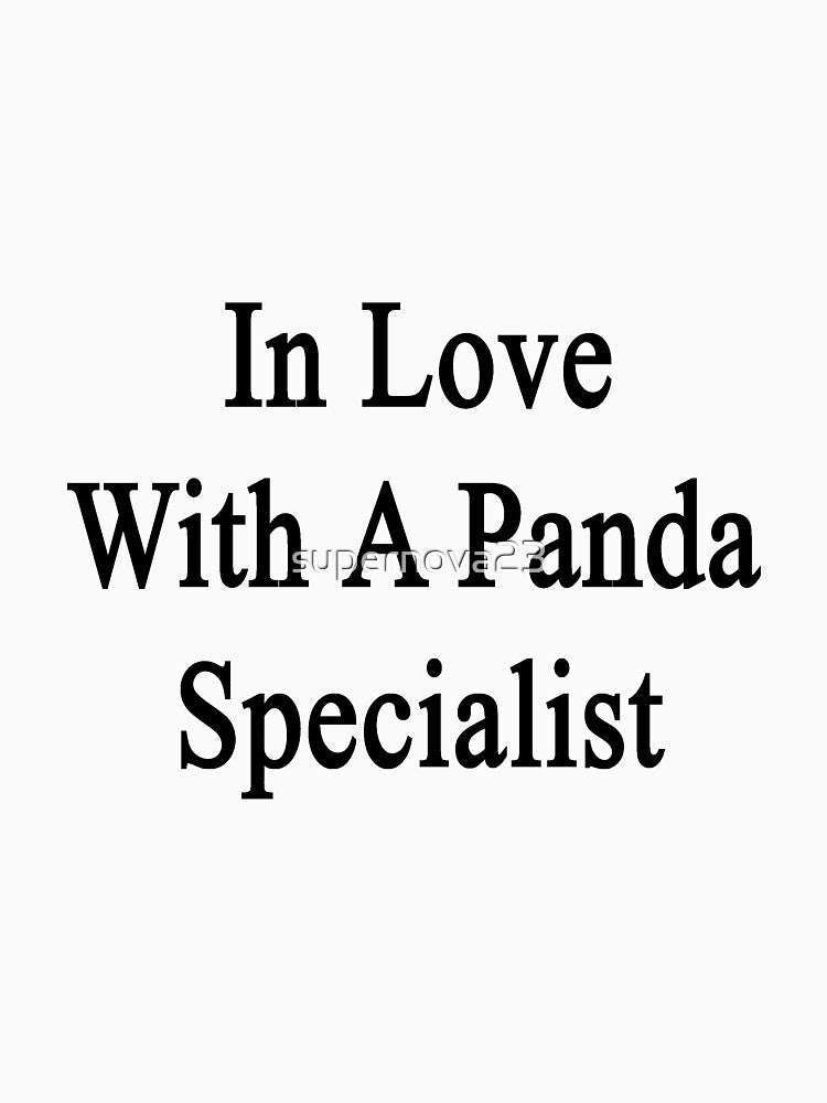 In Love With A Panda Specialist by supernova23