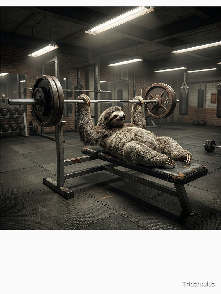 Sloth Blasts His Pecs at the Gym by Tridentulus