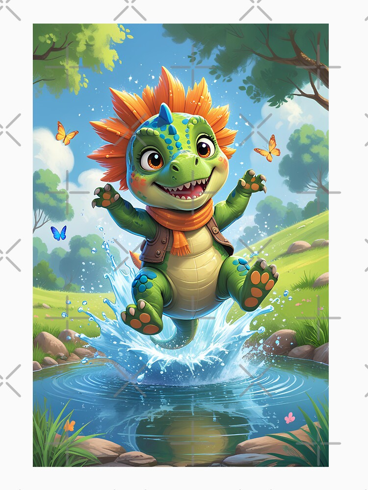 cartoon dinosaur by Arty Art