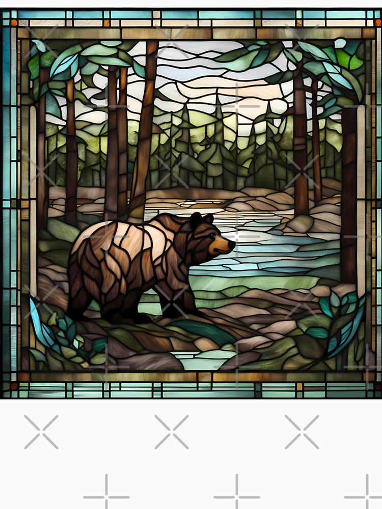 Stained Glass Bear by CalmnessbyChoice