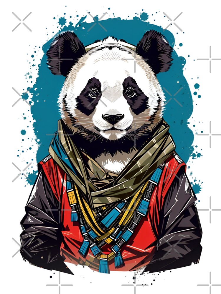 The Strength and Style of a Karate Panda by Artistic canvas store