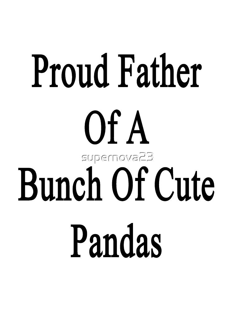 Proud Father Of A Bunch Of Cute Pandas by supernova23