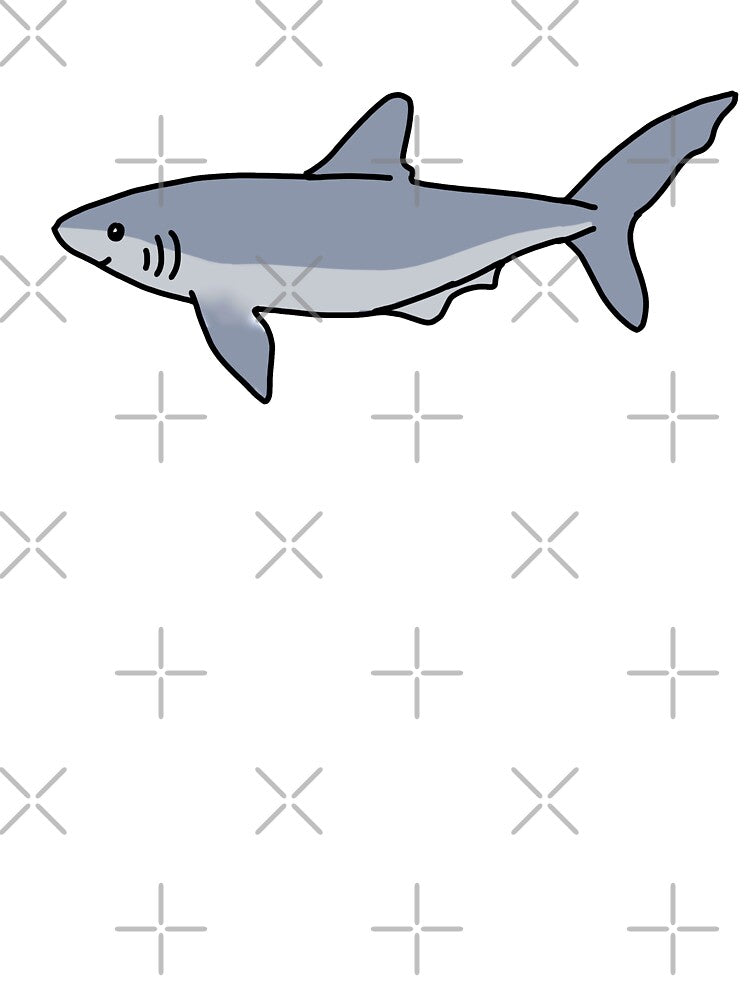 Gray Blue Shark by bassoongirl123