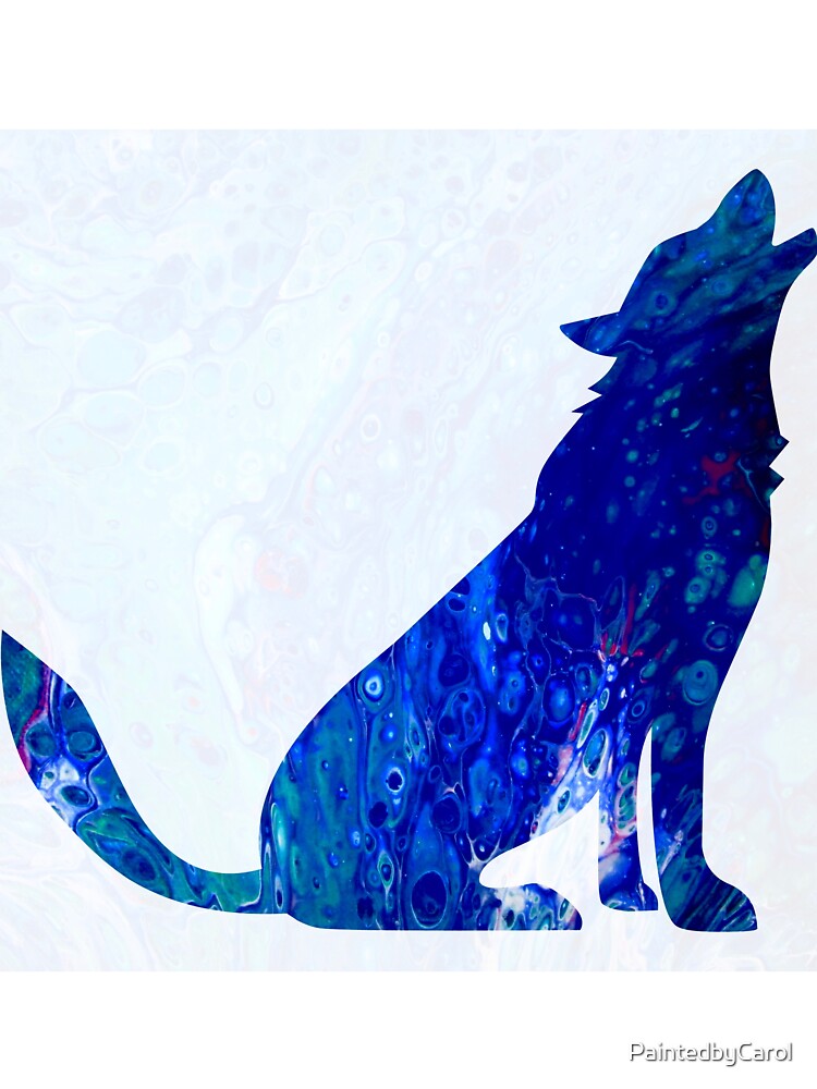 Blue Wolf by PaintedbyCarol