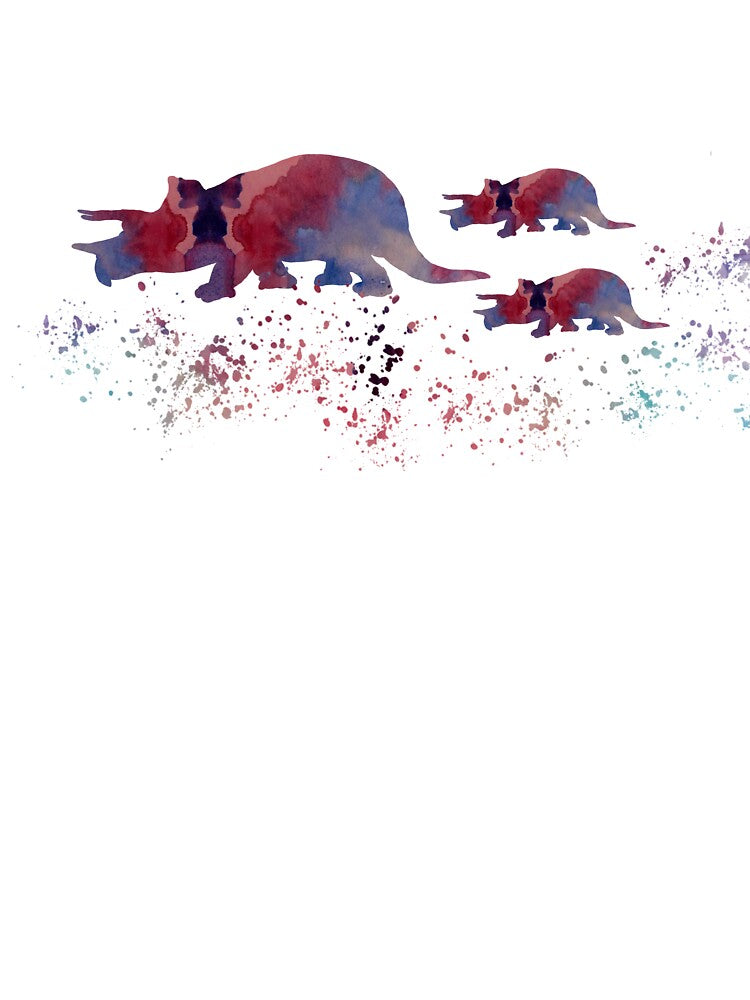 Triceratops with babies by BittenByErmines