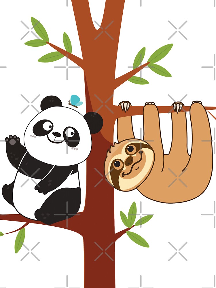 Cute Sloth Panda by plushism